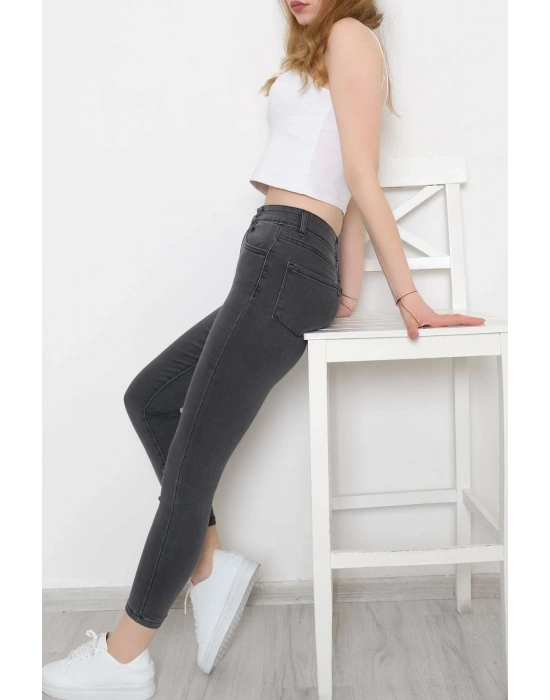 KETEN CROP KARPUZ KOL BLUZ-PANTOLON HASIR KEMERLİ - Mavi