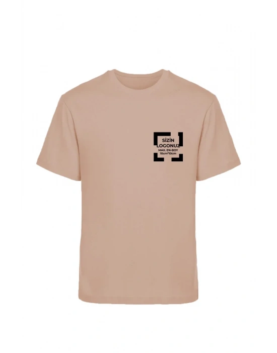 Tişört Tasarla T-Shirt 20/1 Kumaş - Bej