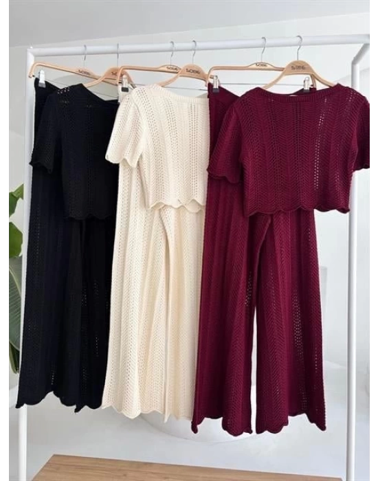 Triko Bluz Pantolon İkili Takım 10084-025