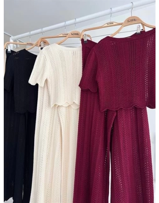 Triko Bluz Pantolon İkili Takım 10084-025