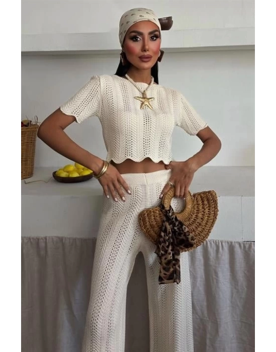 Triko Bluz Pantolon İkili Takım 10084-025