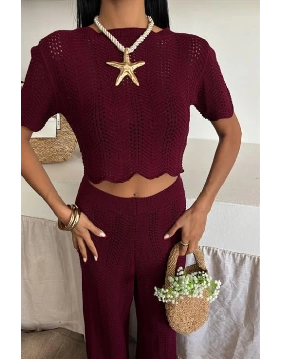 Triko Bluz Pantolon İkili Takım 10084-025