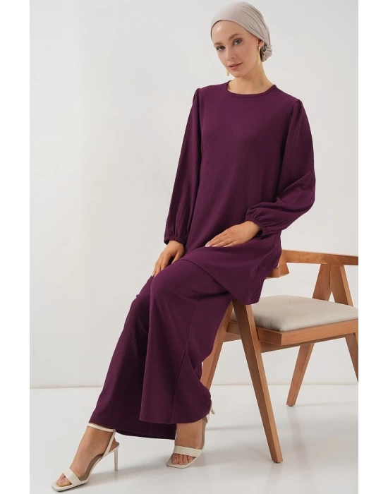 Tunik Pantolon Alt Üst Takım 6663 - Mor