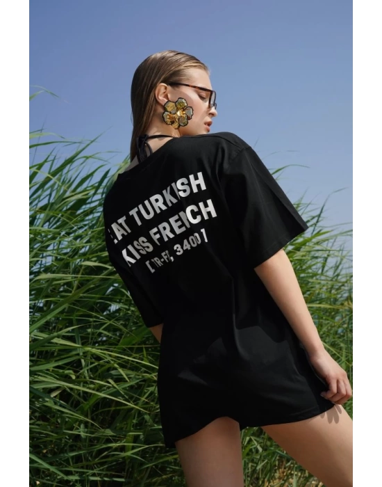 Turkish Sırt Baskılı Oversize T-Shirt