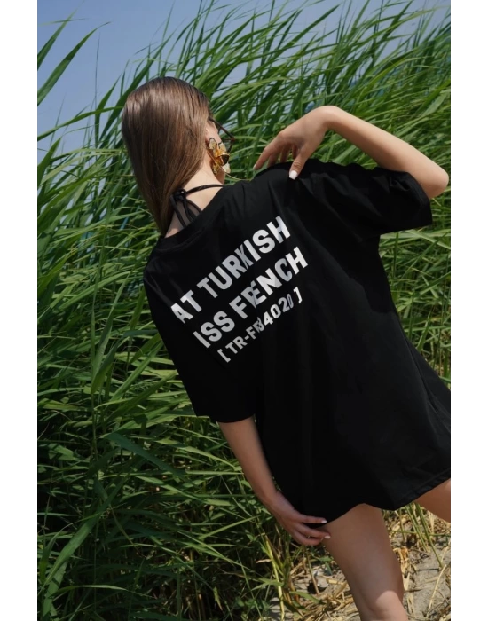 Turkish Sırt Baskılı Oversize T-Shirt