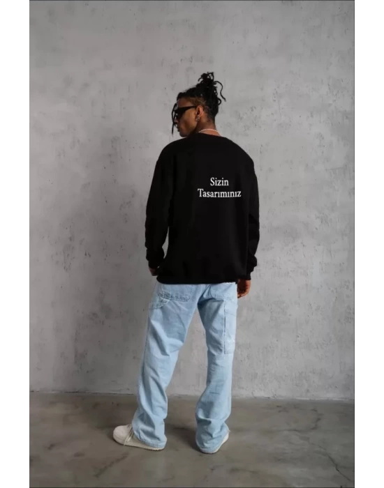 Üç İplik Biskilet Yaka Sweatshirt