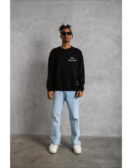 Üç İplik Biskilet Yaka Sweatshirt
