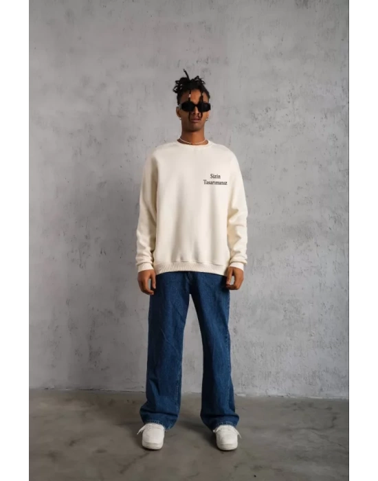 Üç İplik Biskilet Yaka Sweatshirt