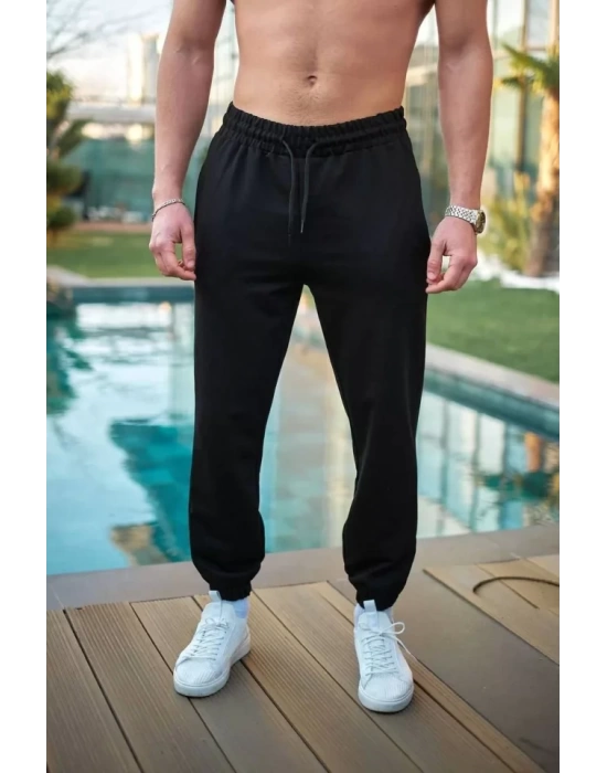 Unisex Basic Eşofman Altı - Siyah
