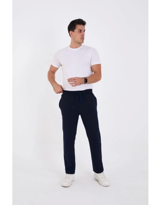 Unisex Üç İplik Basic Eşofman Pantolon - Lacivert