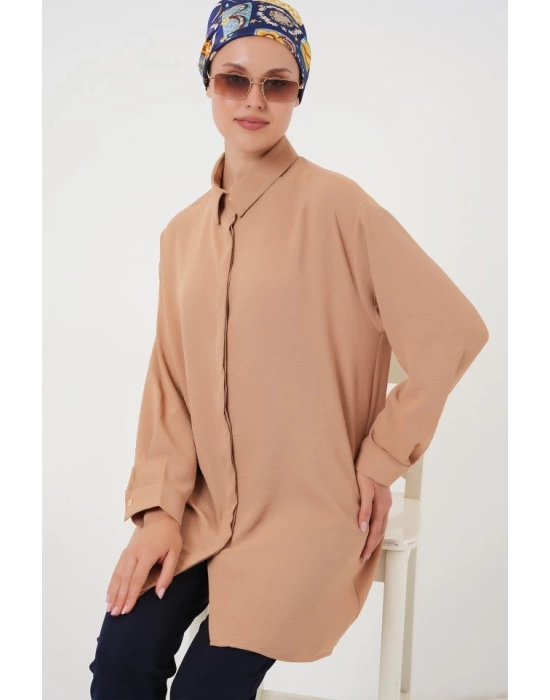 Uzun Gömlek Tunik 5945 - Bisküvi