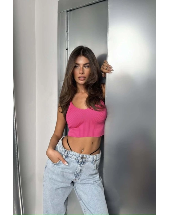 V Yaka Crop Bluz