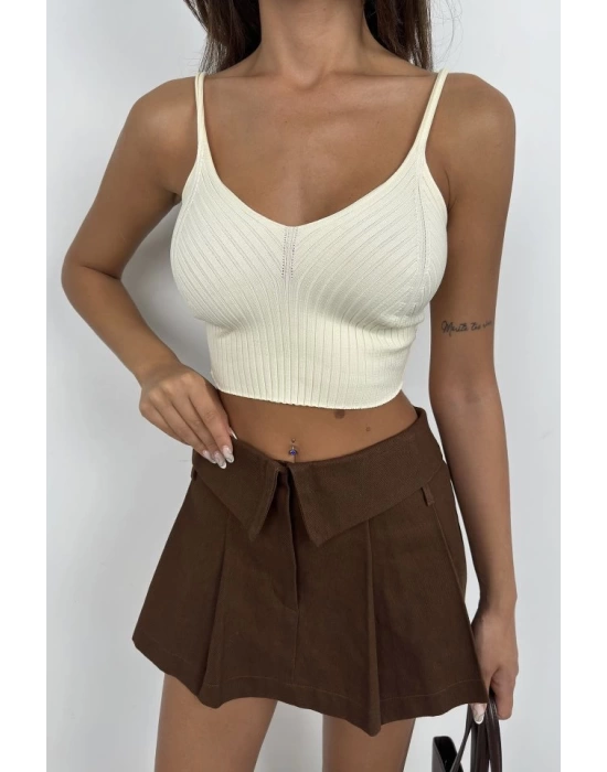 V Yaka Crop Bluz