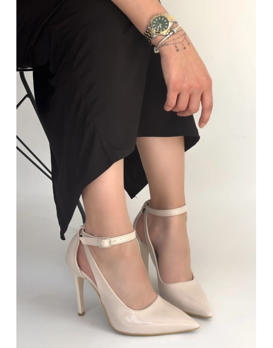 Wenni Bej Rugan Stiletto Ayakkabı