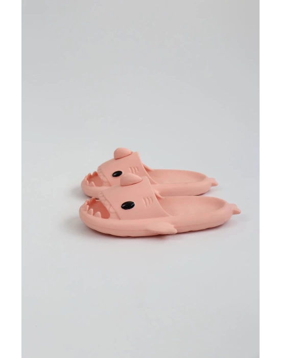 WG500 Köpekbalığı Pembe Unisex Tam Ortopedik Terlik Shark Slides
