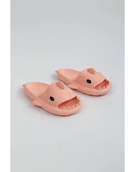 WG500 Köpekbalığı Pembe Unisex Tam Ortopedik Terlik Shark Slides