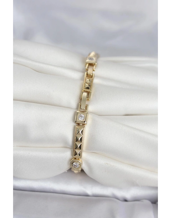 Xuping Punta Model Gold Renk Kadın Bileklik
