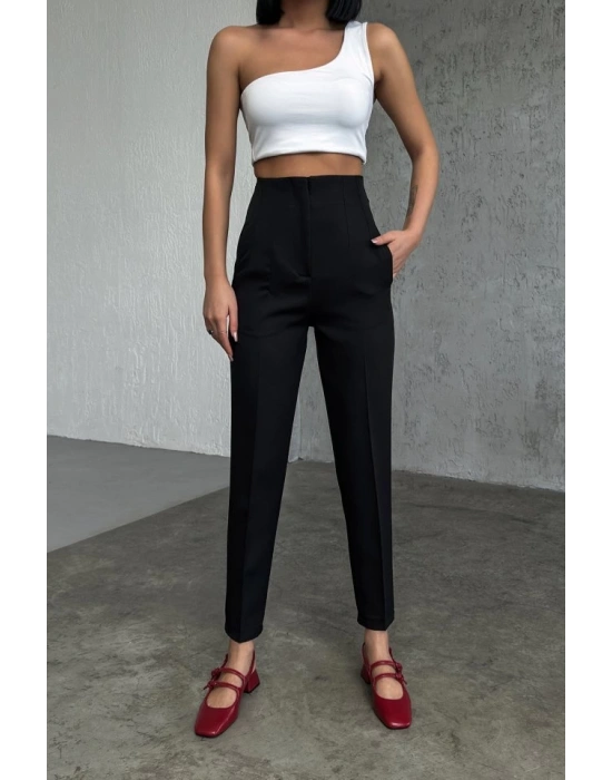 Yüksek Bel Pensli̇ Pantolon