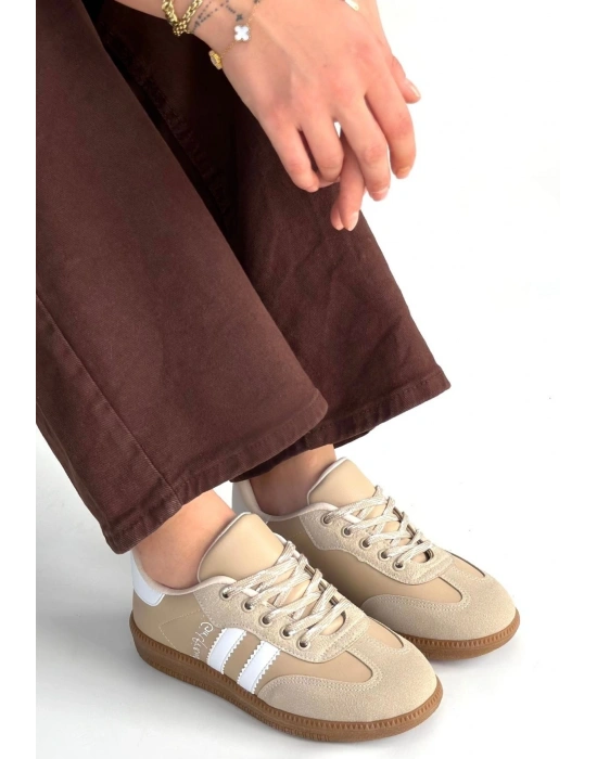 Zerti Bej Cilt Bağcıklı Spor Ayakkabı