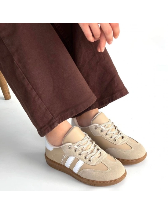 Zerti Bej Cilt Bağcıklı Spor Ayakkabı