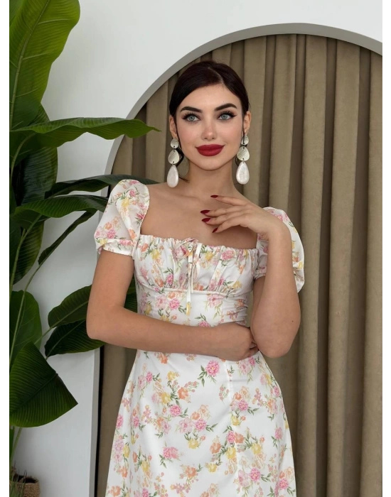 Zeze Balon Kol Elbise