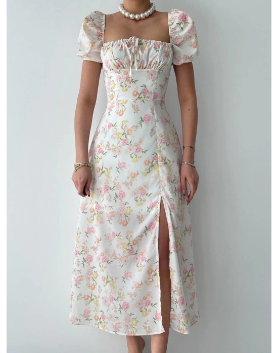 Zeze Balon Kol Elbise