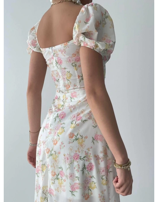 Zeze Balon Kol Elbise