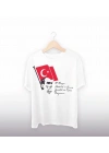 19 Mayıs Atatürkü Anma Gençlik Ve Spor Bayramı Baskılı Oversize T-shirt - Beyaz