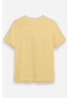24/1 Düz Arka Sizin Tasarımınız Oversize T-shirt - Bej