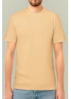 24/1 Düz Arka Sizin Tasarımınız Oversize T-shirt - Bej