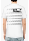 24/1 Düz Arka Sizin Tasarımınız Oversize T-shirt - Beyaz