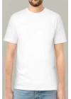 24/1 Düz Arka Sizin Tasarımınız Oversize T-shirt - Beyaz