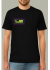 24/1 Düz Ön Arka Sizin Tasarımınız Oversize T-shirt - Siyah