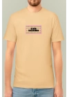 24/1 Düz Ön Sizin Tasarımınız Oversize T-shirt - Bej