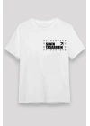 24/1 Düz Ön Sizin Tasarımınız Oversize T-shirt - Beyaz