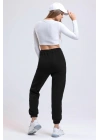 3 iplik şardonlu paça lastikli eşofman siyah is001