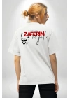 30 Ağustos Zafer Bayramı Atatürk Temalı Oversize Bisiklet Yaka T-shirt - Beyaz