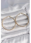 316 Çelik Gold Renk 53 mm Halka Model Kadın Küpe