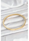 316L Çelik Gold Renk 65 mm İnce Kadın Kelepçe Bileklik