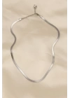 316L Çelik Silver Renk 45 cm İtalyan Zincir Model Kadın Kolye