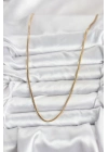 316L Çelik Zincir Gold Renk 60 cm Yılan Zincir Kadın Kolye