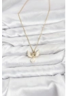 316L Çelik Zincir Gold Renk Anka Kuşu Model Kadın Kolye
