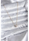 316L Çelik Zincir Gold Renk Charm Kadın Kolye