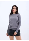 42281 TRİKO SALAŞ KAZAK-GRİ