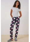 4323 Desenli Pijama Altı - A.Lacivert