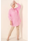 5845 Tesettür Tunik - Pembe
