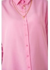 5845 Tesettür Tunik - Pembe