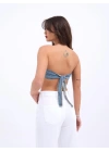 6222 KOT CROP-MAVİ