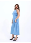 6771 KOT ELBİSE-MAVİ