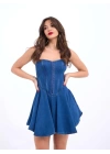 6807 KOT ELBİSE-MAVİ